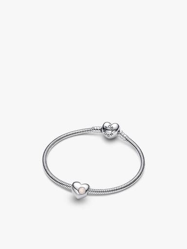 Engravable June Heart Bracelet and Charm Gift Set