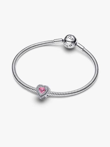 Sparkling Levelled Hearts Charm