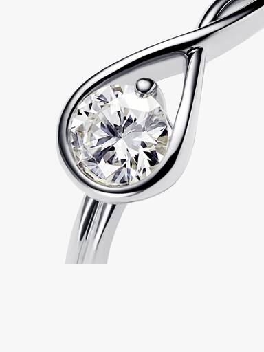 Pandora Infinite Sterling Silver Lab-grown Diamond Ring