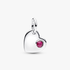 July Heart True Red Stone Dangle Charm July Heart True Red Stone Dangle Charm