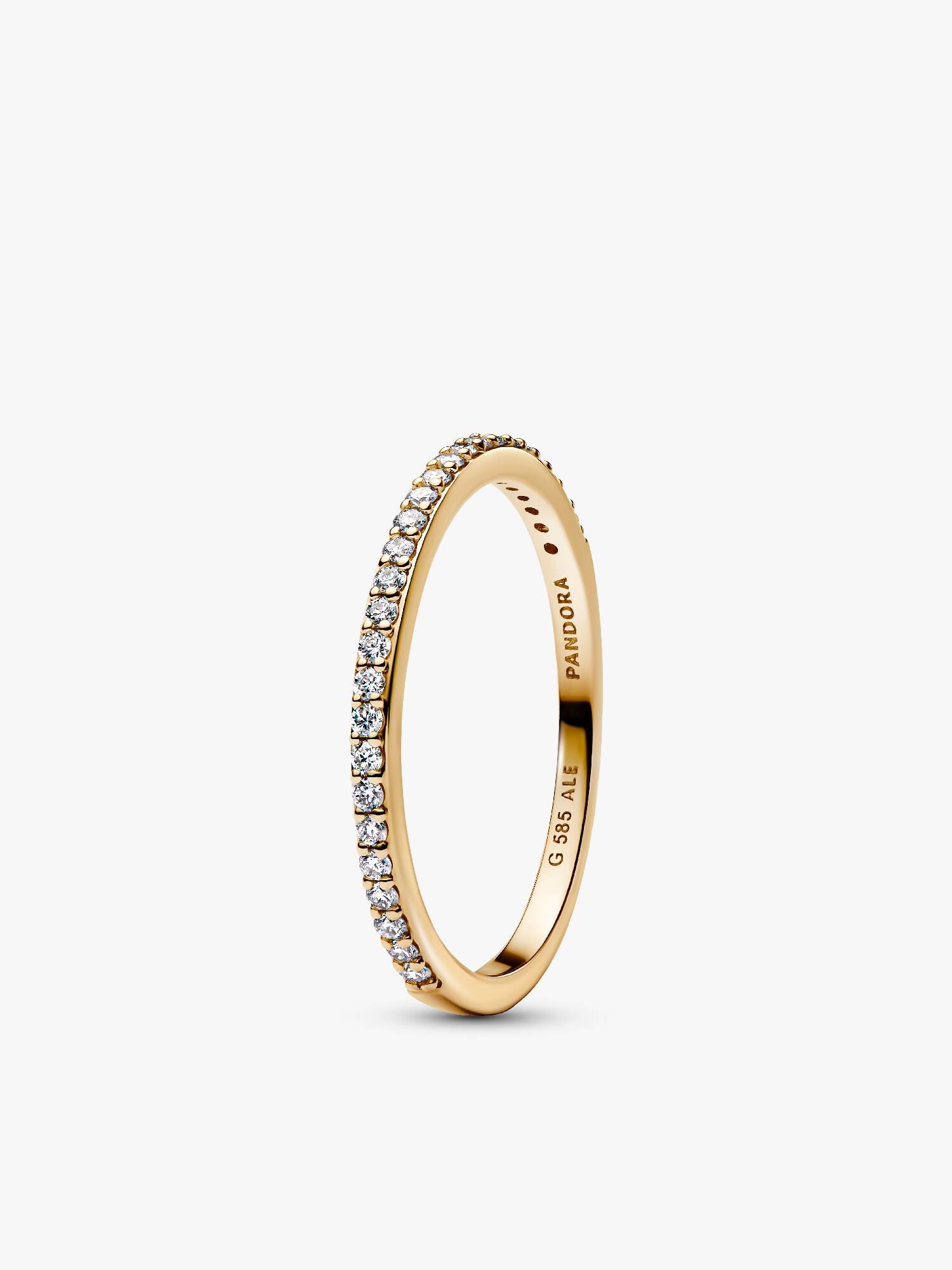 Pandora Era 14k Gold Lab-grown Diamond Half Eternity Pavé Band Ring