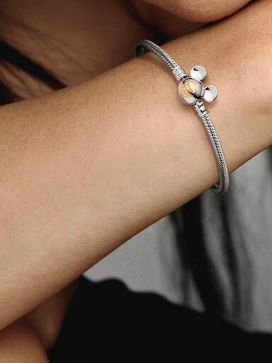 Disney 100th Anniversary Moments Snake Chain Bracelet