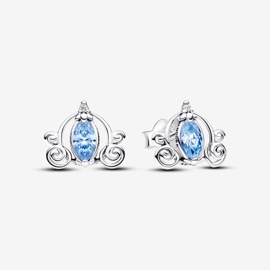 Disney Cinderella's Carriage Stud Earrings image number 0