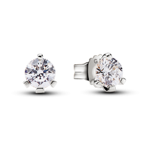 Pandora Nova 14k White Gold Lab-grown Diamond Earrings