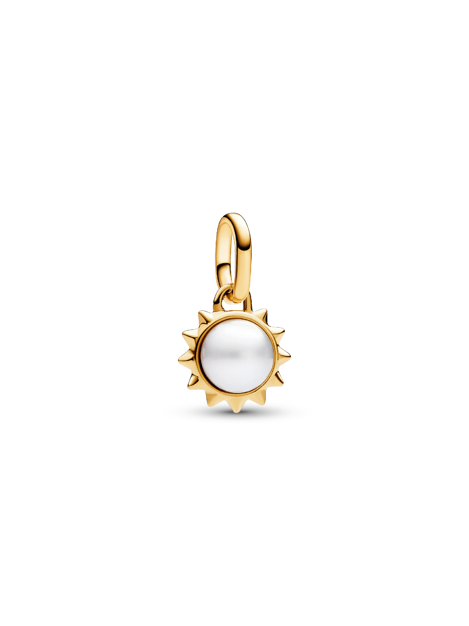 Pandora ME Treated Freshwater Cultured Pearl Sun Mini Dangle Charm