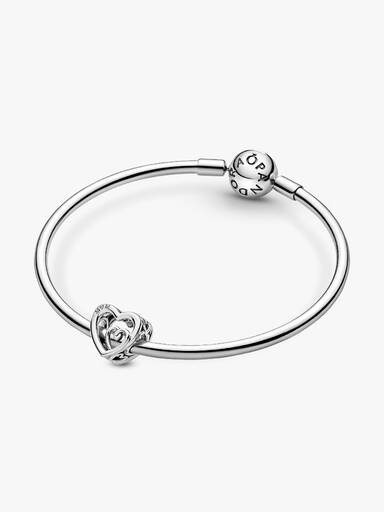 Entwined Infinite Hearts Charm