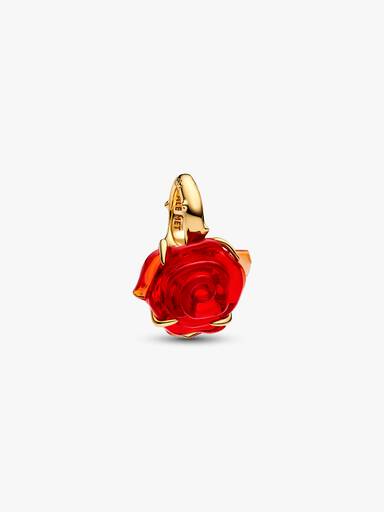 Disney Beauty and the Beast Enchanted Rose Dangle Charm