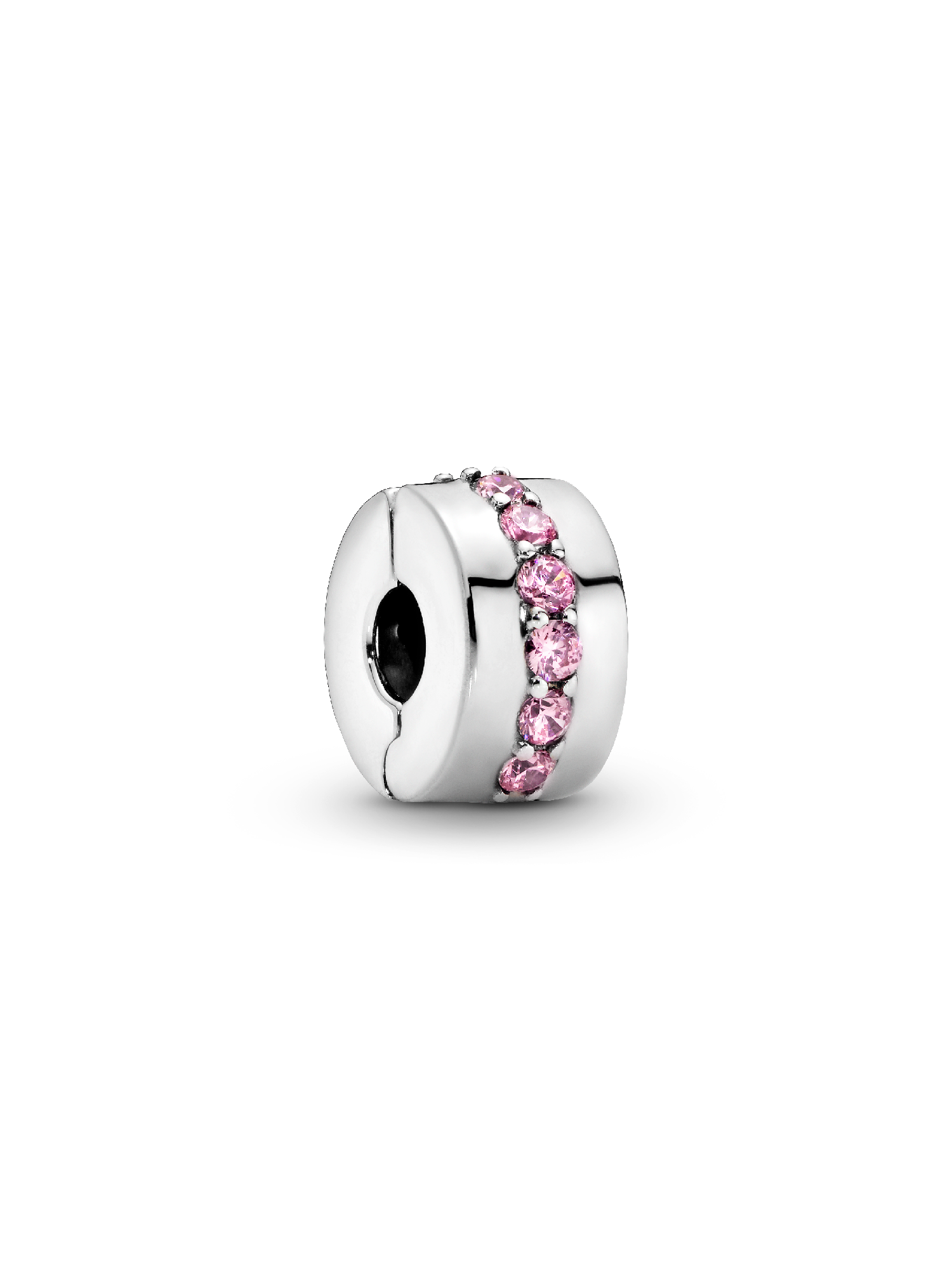 Pink Sparkling Row Clip Charm