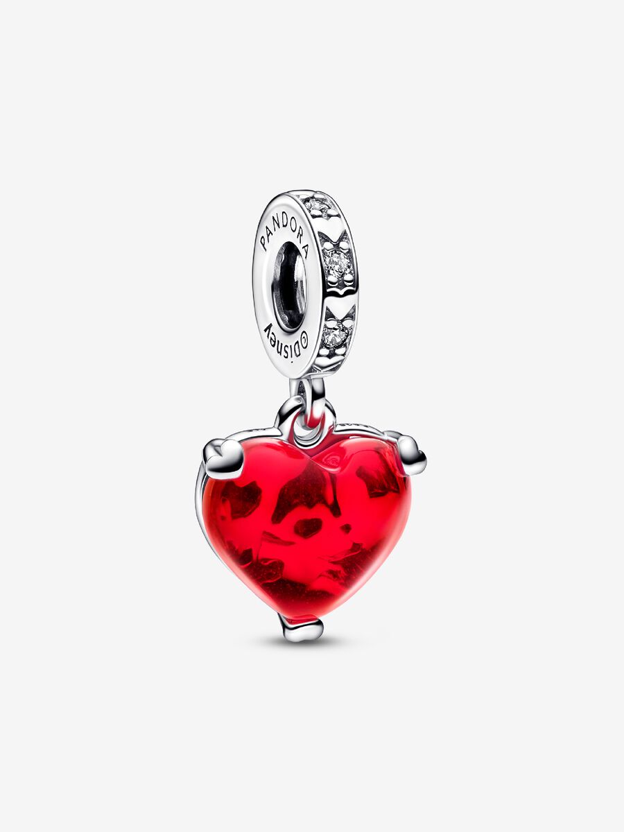 LaBenie Red Mouse Charm With Black Ears - Alloy & Rhinestone Bead For Bracelets