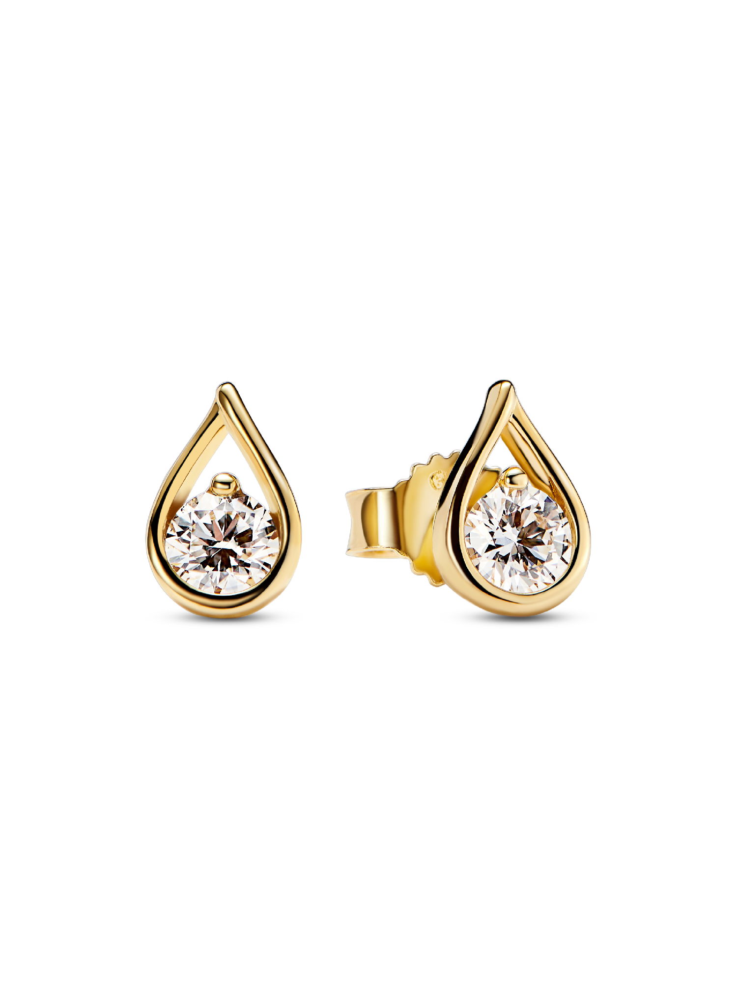 Pandora Infinite 14k Gold Lab-grown Diamond Earrings