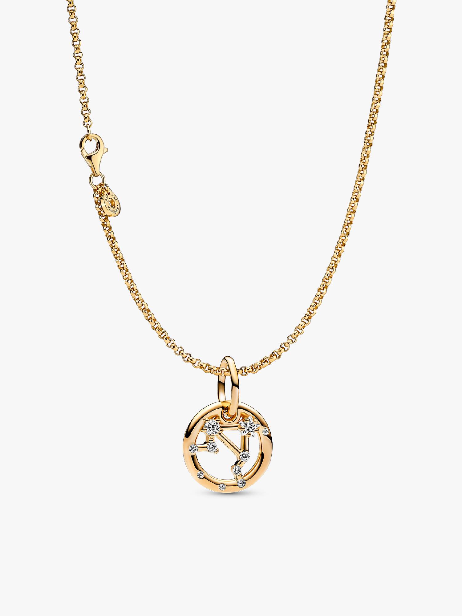 14K Gold Plated Libra Zodiac Necklace