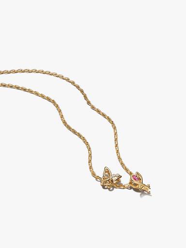 Golden Springtime Necklace & Charms Set