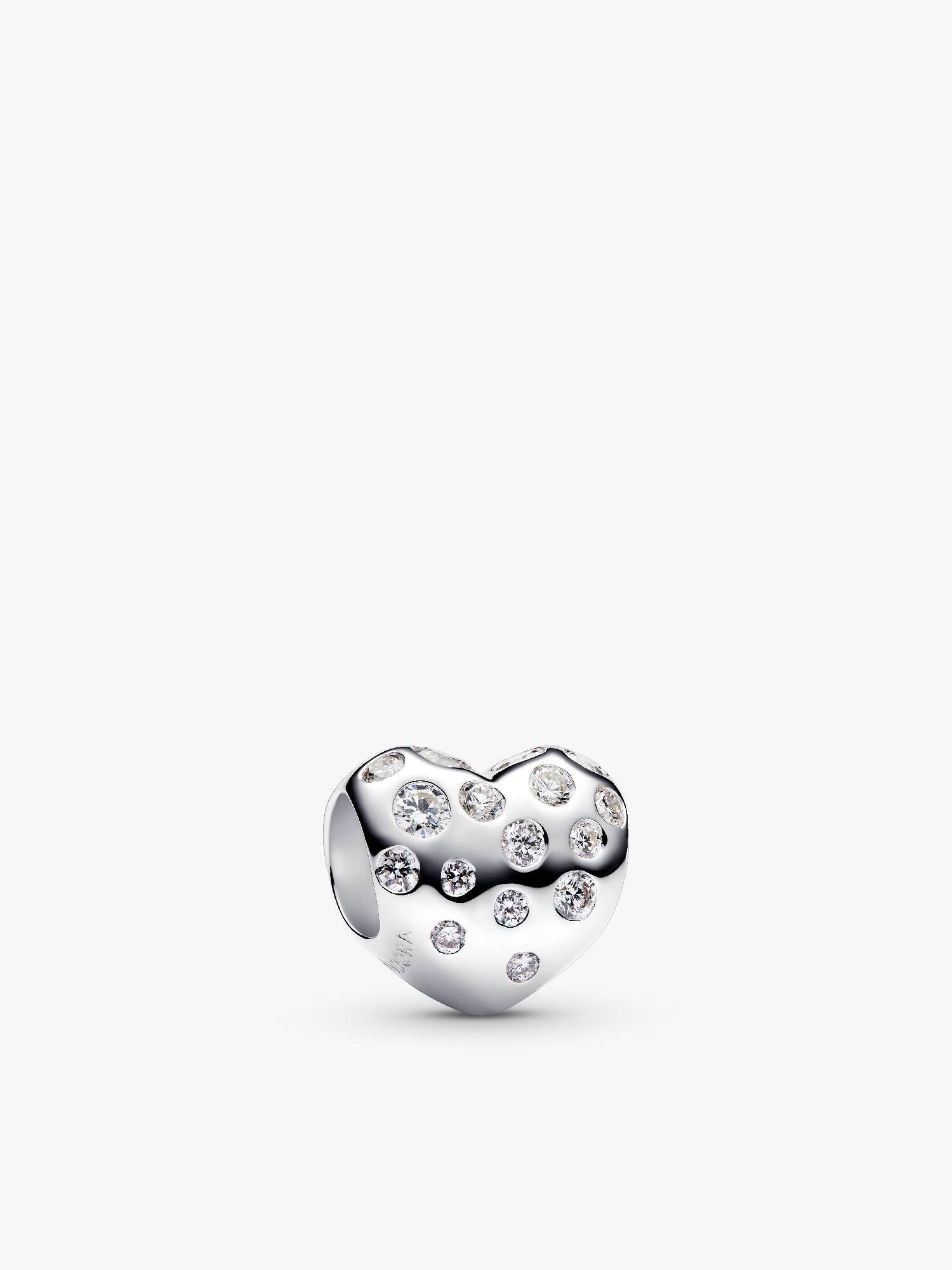 Pandora Sterling Silver Lab-grown Diamond Heart Charm