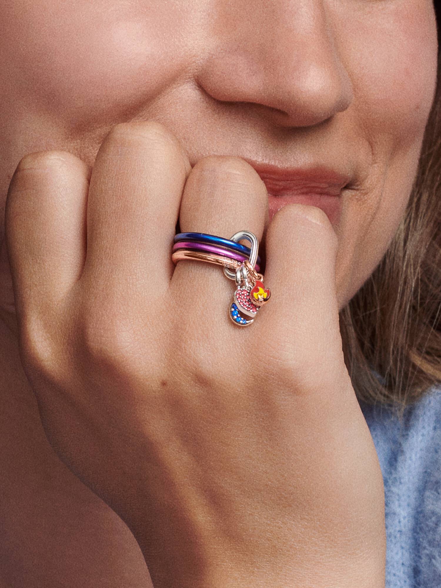 Pandora ME Burning Flame Mini Dangle Charm