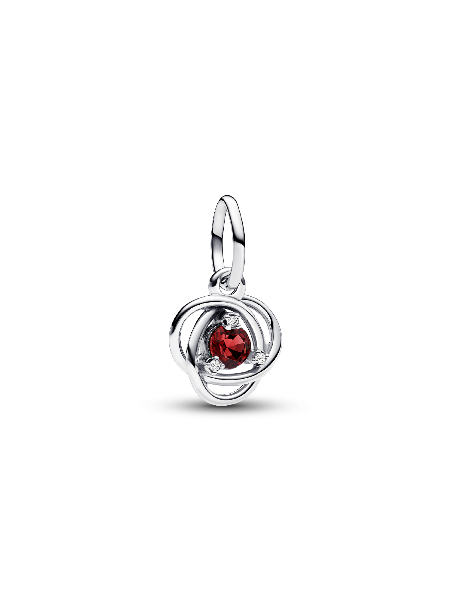 True Red Eternity Circle Dangle Charm