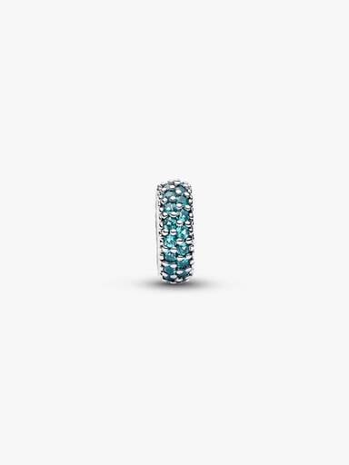 Ice Blue Stone Spacer Charm