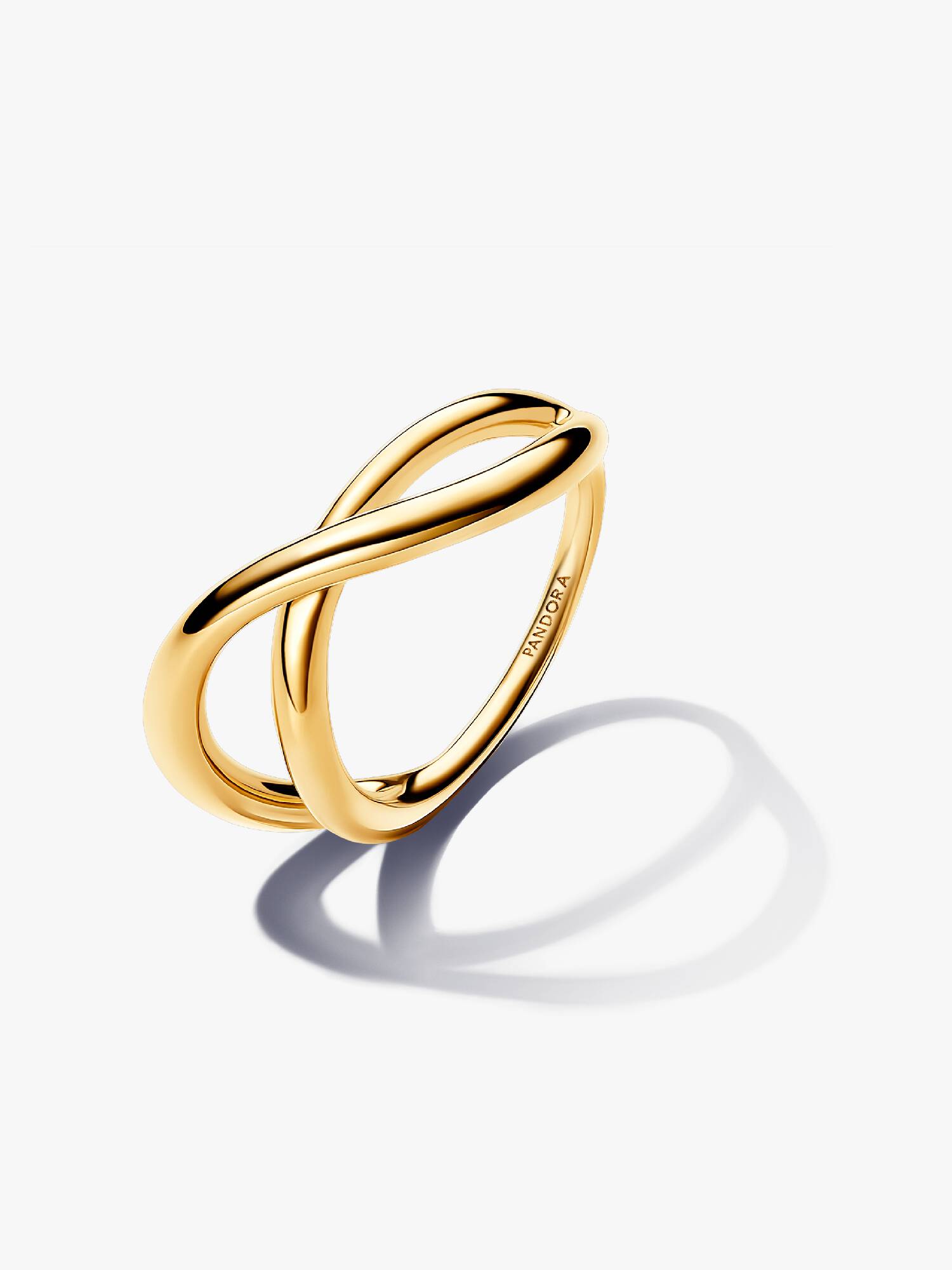 Organically Shaped Infinity Ring