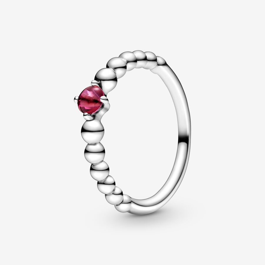 July Birthstone Beaded Ring image number 0