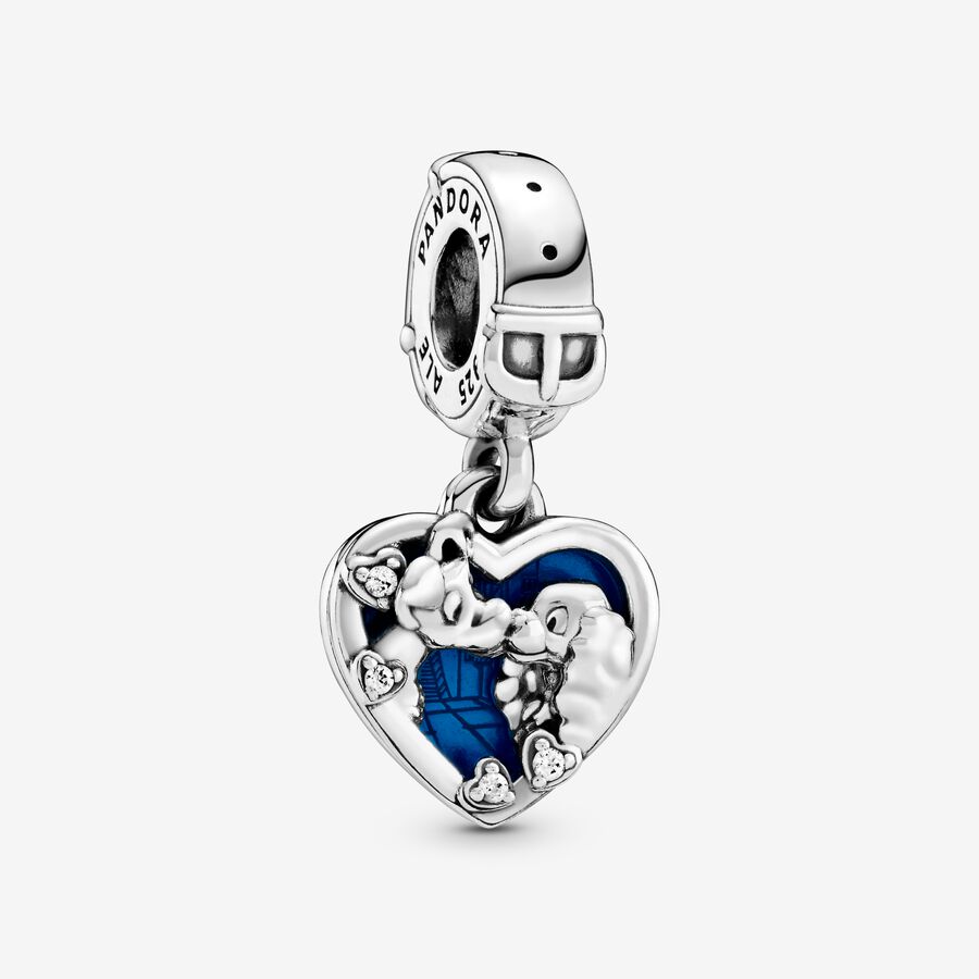 Disney Lady and the Tramp Heart Dangle Charm image number 0