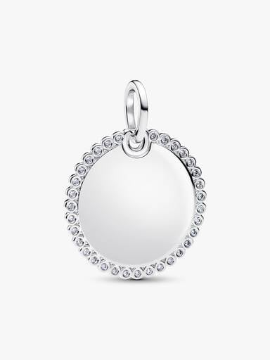 Engravable Round Tag Pendant