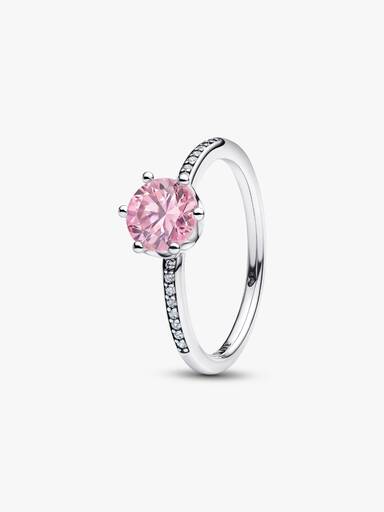 Pink Sparkling Crown Ring