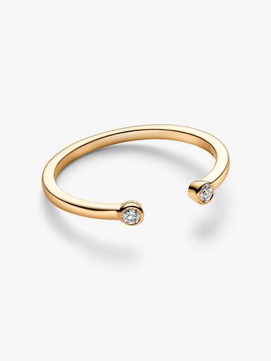 Pandora Era Bezel Lab-Grown Diamond Open Ring