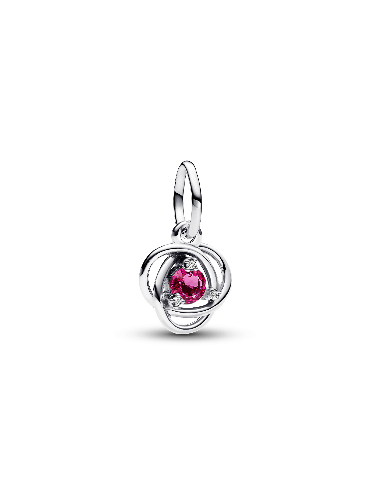 October Birthstone Eternity Circle Dangle Charm