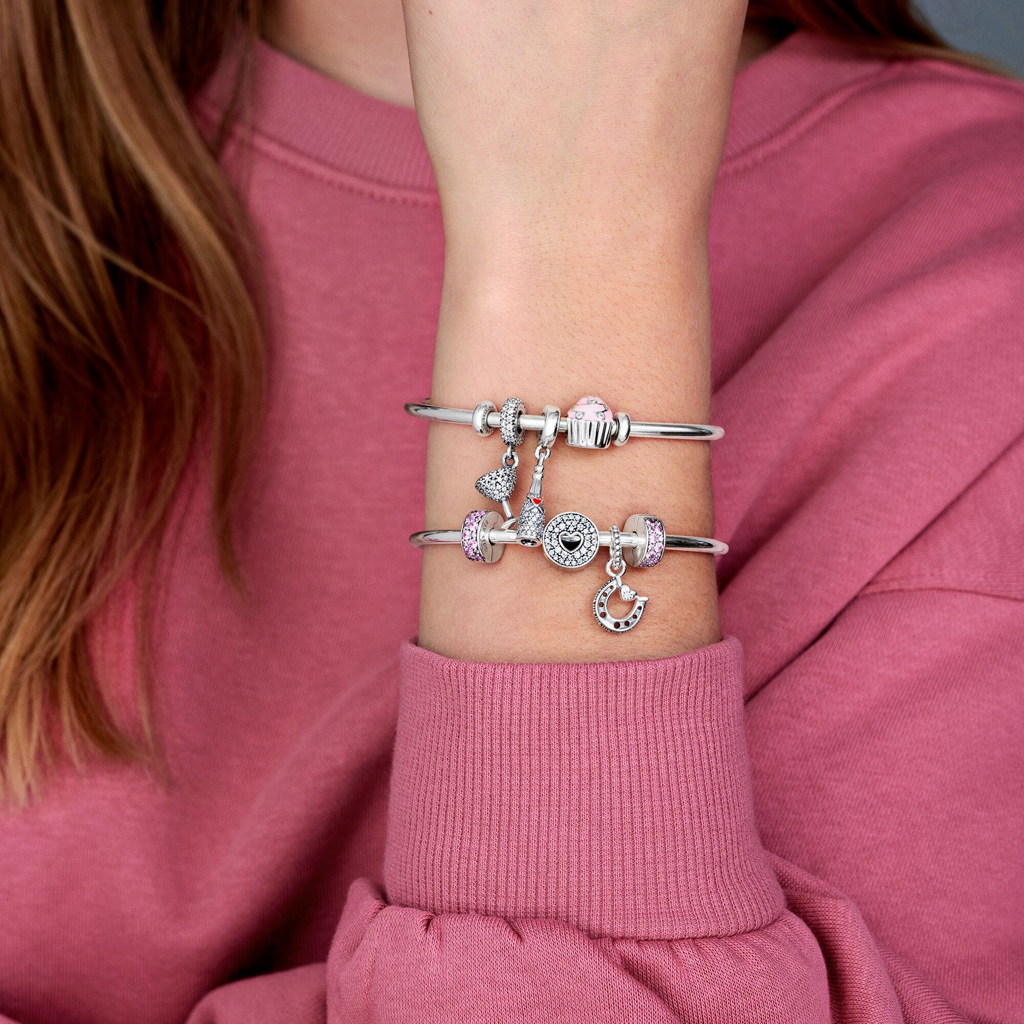 Good Luck Horseshoe Dangle Charm