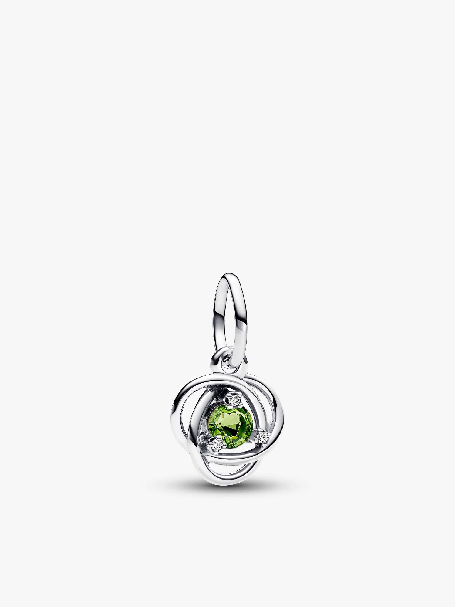 August Birthstone Eternity Circle Dangle Charm