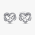 Sparkling Infinity Heart Stud Earrings Sparkling Infinity Heart Stud Earrings