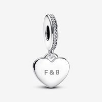 Engravable Heart Tag Dangle Charm | Pandora UK