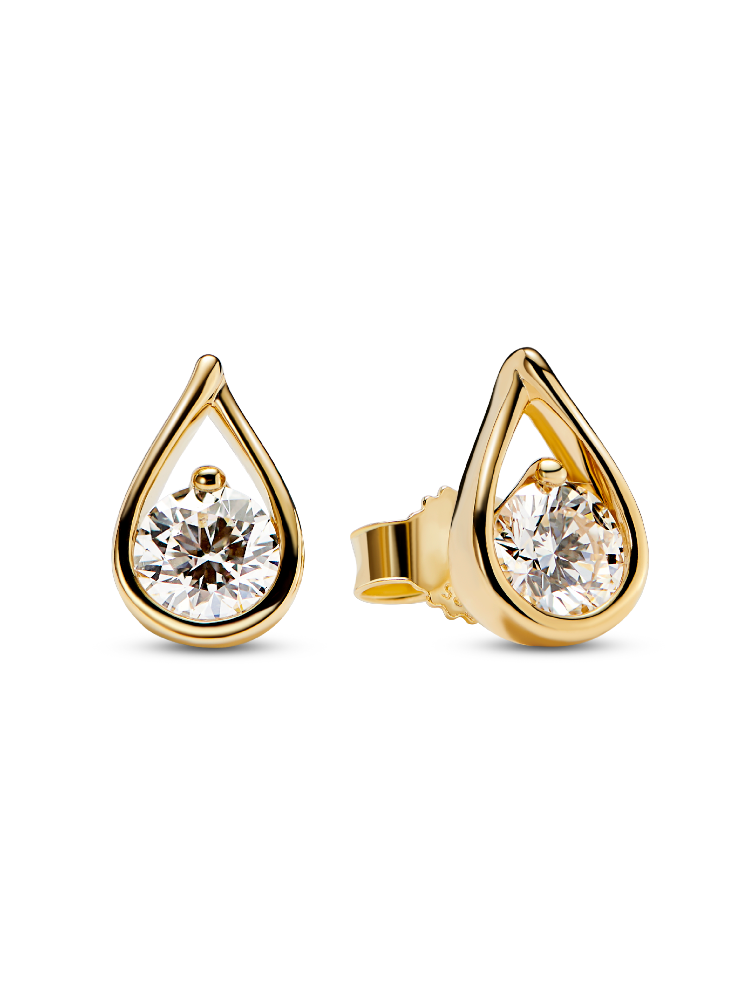 Pandora Infinite 14k Gold Lab-grown Diamond Earrings
