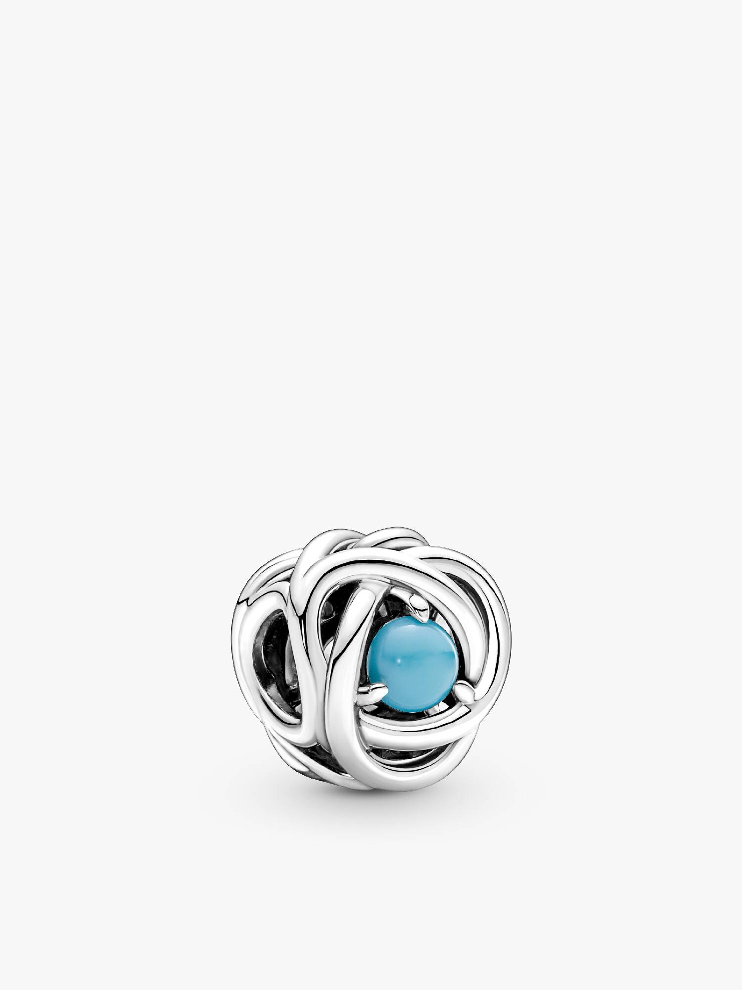 December Birthstone Eternity Circle Charm
