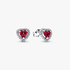 Elevated Red Heart Stud Earrings Elevated Red Heart Stud Earrings