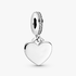 Engravable Heart Tag Dangle Charm Engravable Heart Tag Dangle Charm