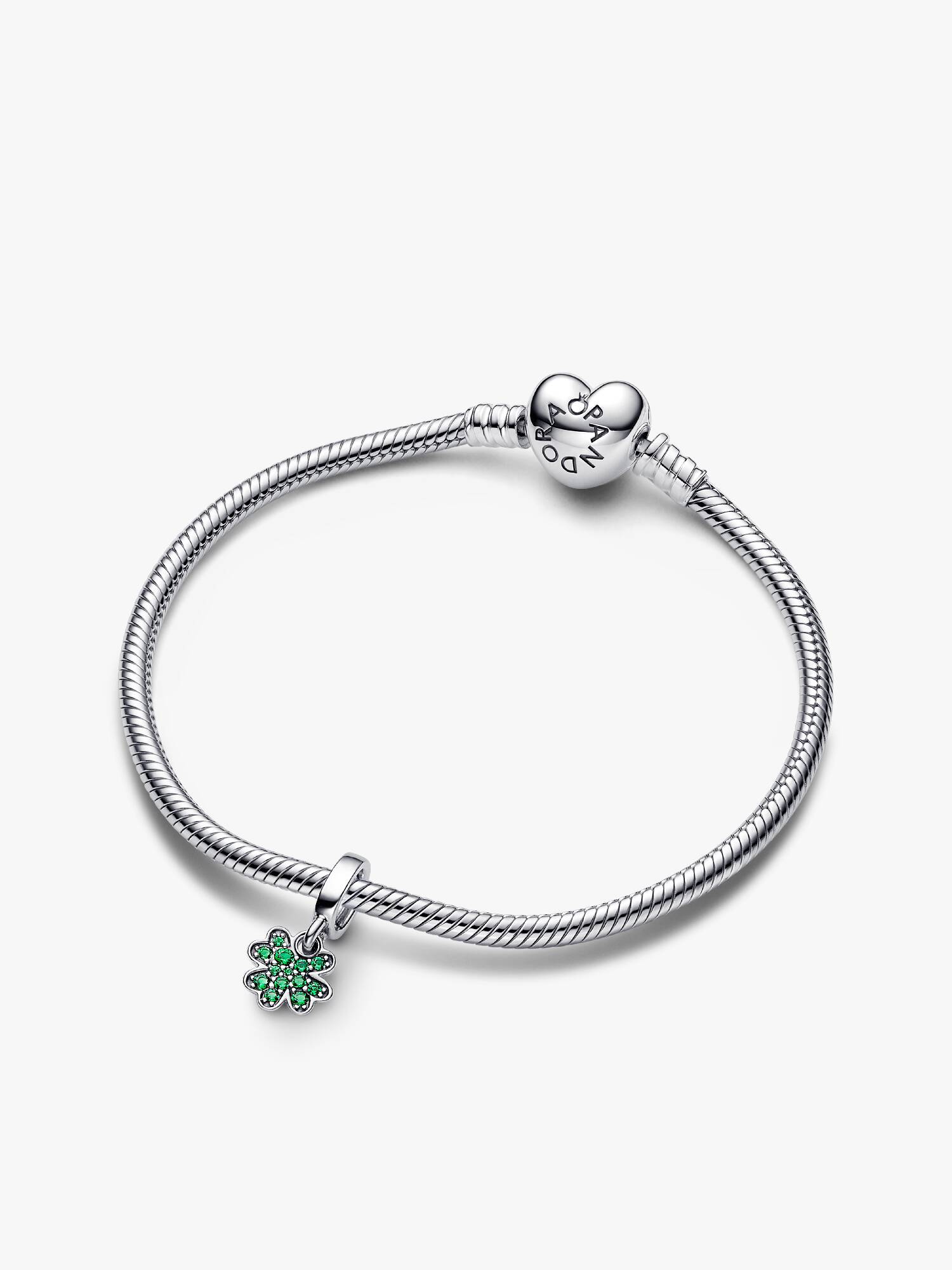 Lucky Clover Bracelet and Charm Gift Set