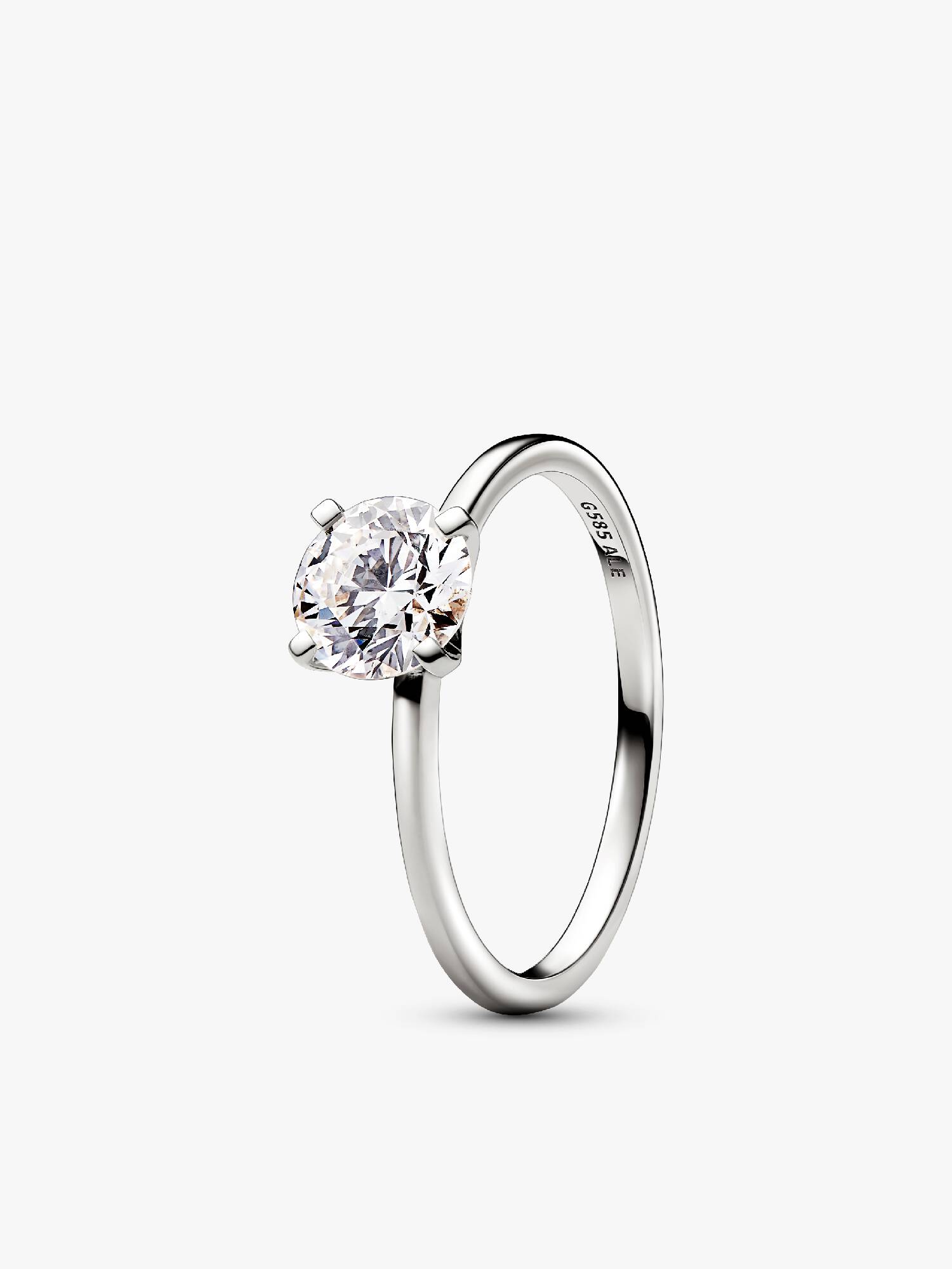 Pandora Era 14k White Gold Lab-grown Diamond Ring