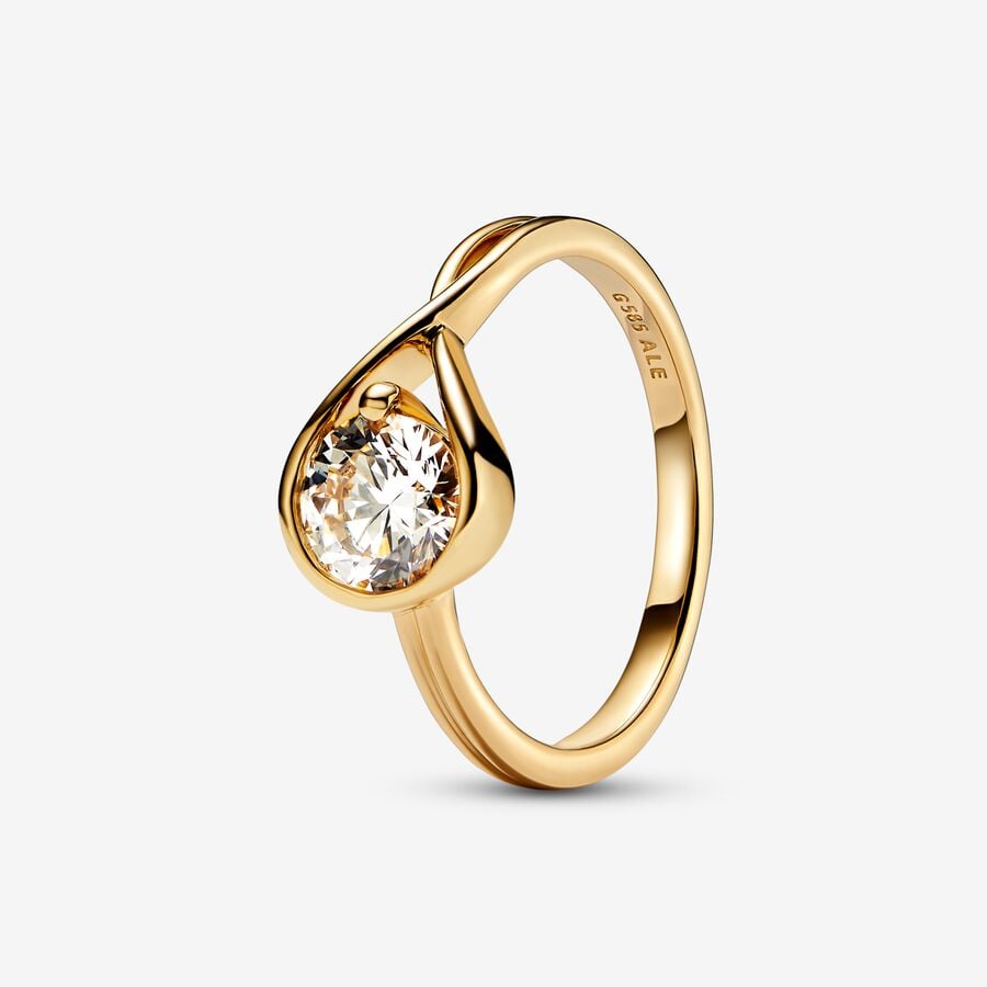 Pandora Infinite 14k Gold Lab-grown Diamond Ring image number 0