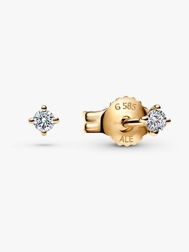 Pandora Era 14k Gold Lab-grown Diamond Single Stud Earring