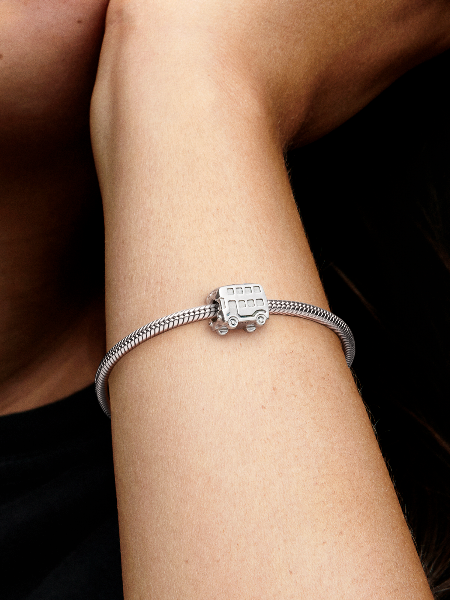 Union Jack London Bus Charm | Pendant | Sterling silver | Pandora UK