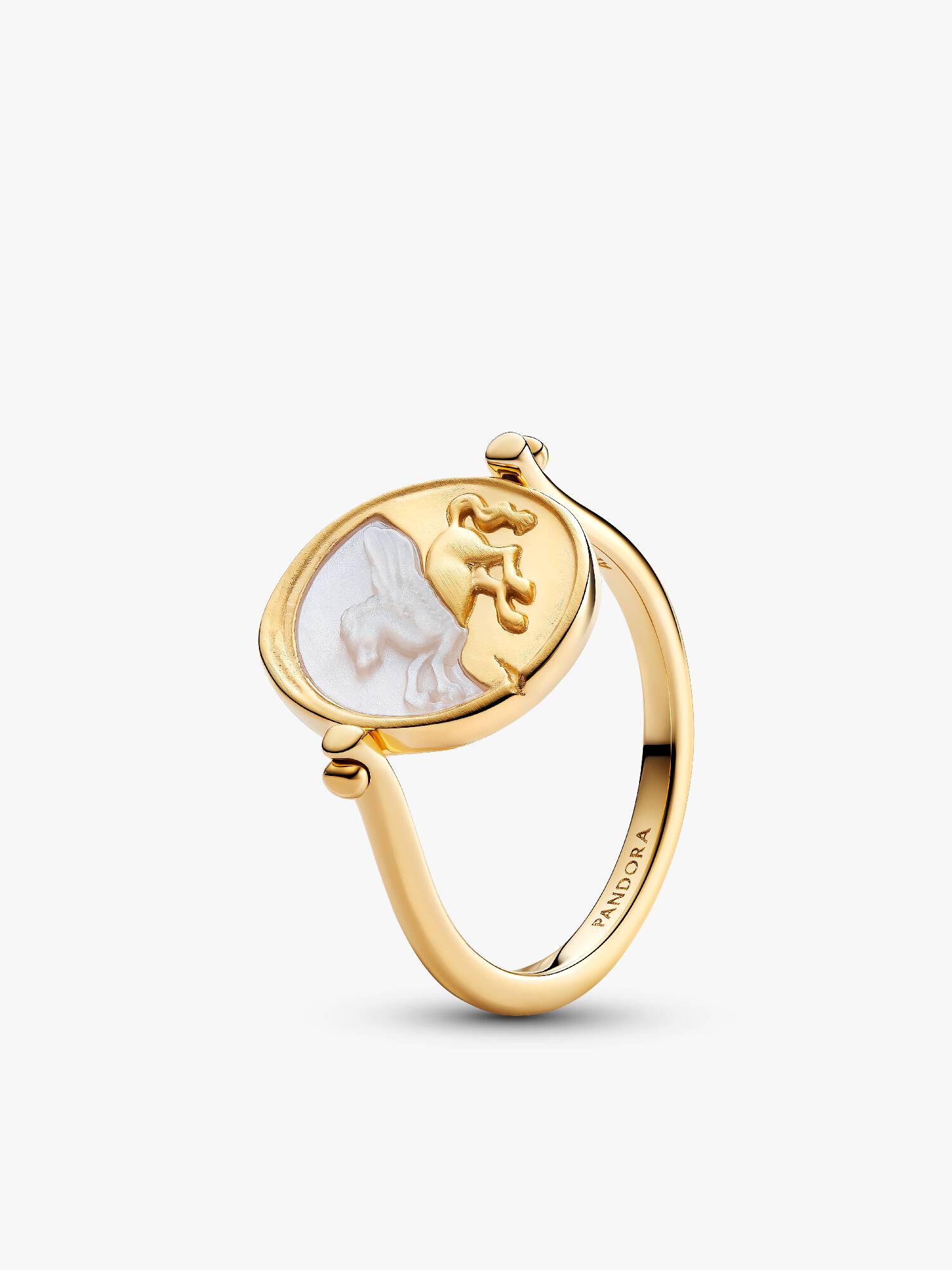 Pegasus Reversible Medallion Ring 
