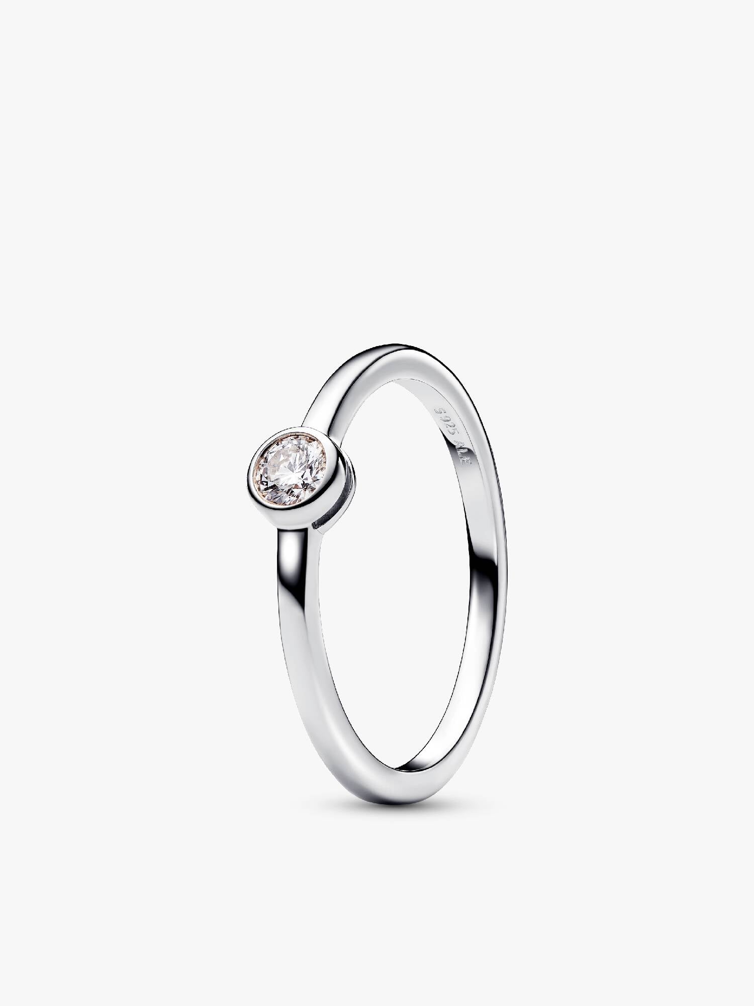 Pandora Era Bezel Sterling Silver Lab-grown Diamond Ring