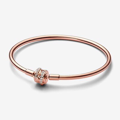 Limited Edition Pandora Moments Sparkling Shooting Star Clasp Bangle