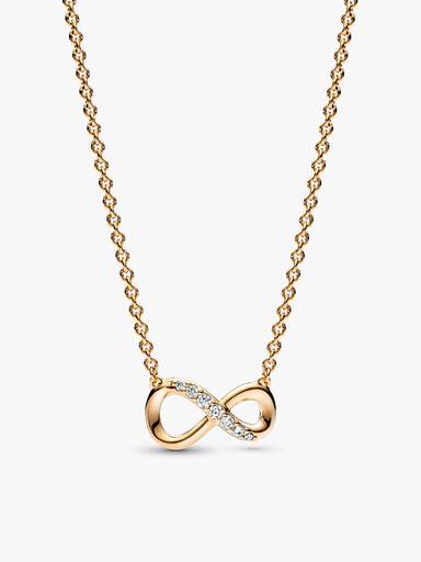 Gold Sparkling Infinity Jewellery Gift Set