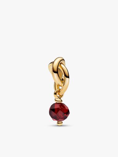 14k Gold Plated January Birthstone Necklace Set
