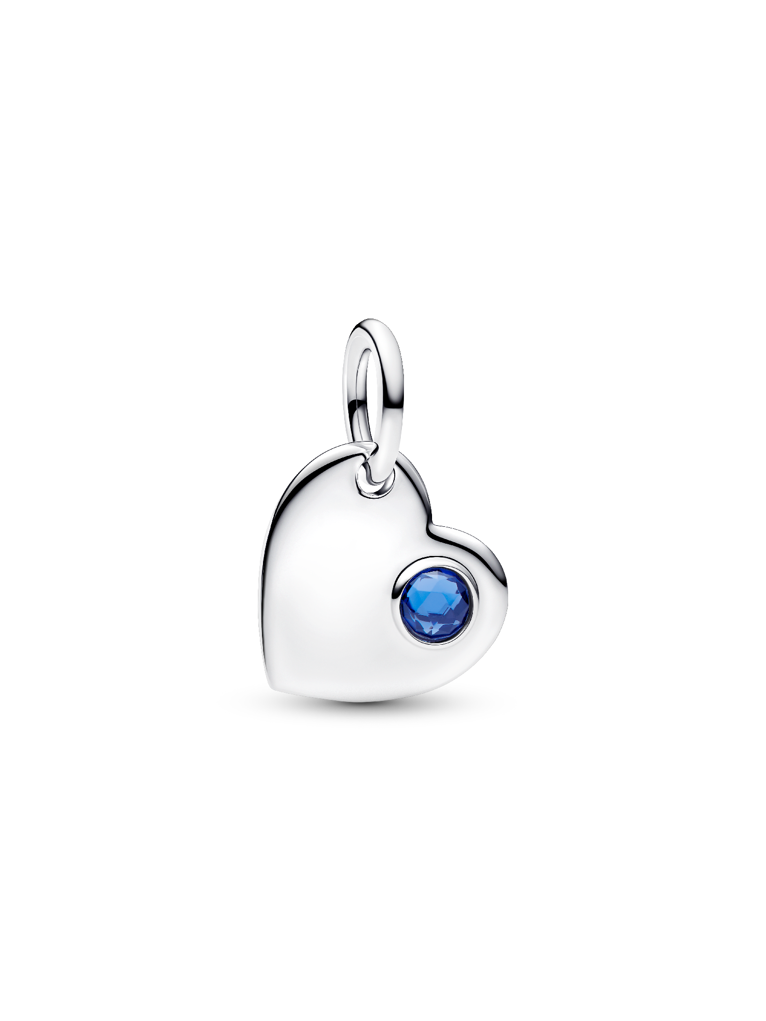 September Heart Blue Stone Dangle Charm