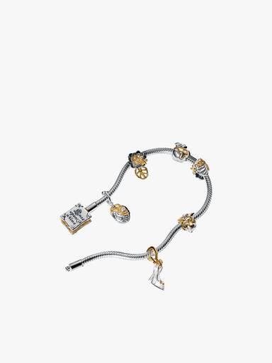 Limited Edition Disney Princess Storybook Bracelet and Lab-grown Diamond Charms Gift Set
