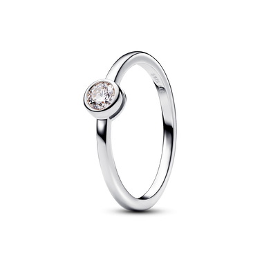 Pandora Era Bezel Sterling Silver Lab-grown Diamond Ring