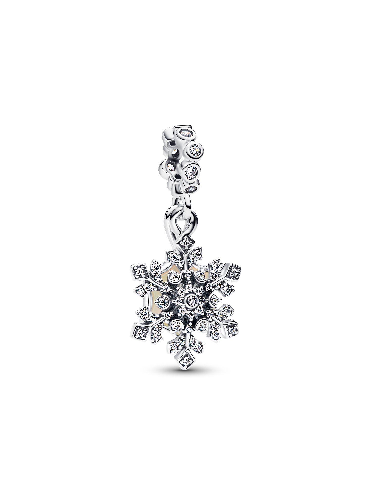 Opalescent Snowflake Double Dangle Charm