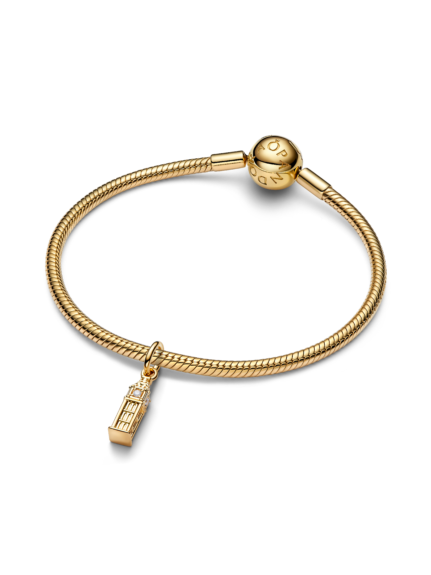 Big Ben Dangle Charm | Pendant | Gold plated | Pandora UK